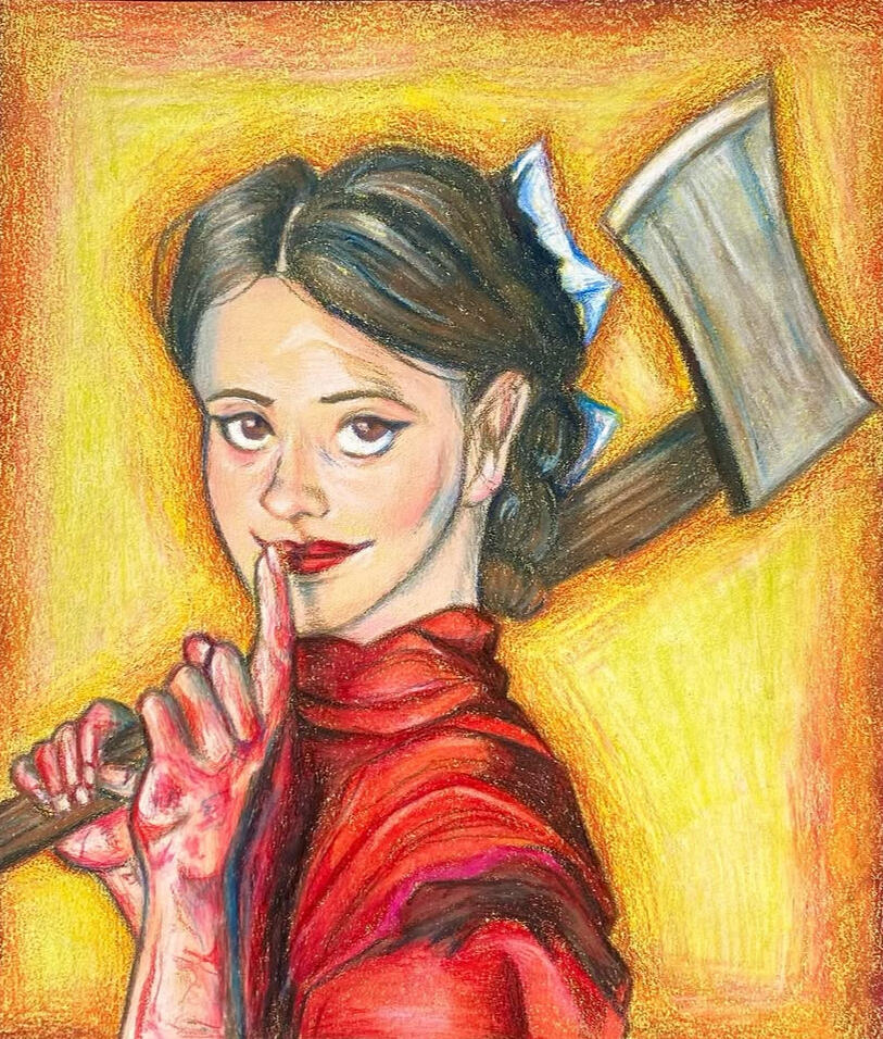 Pearl (2022) in Colored Pencil Pearl (2022) in Colored Pencil
