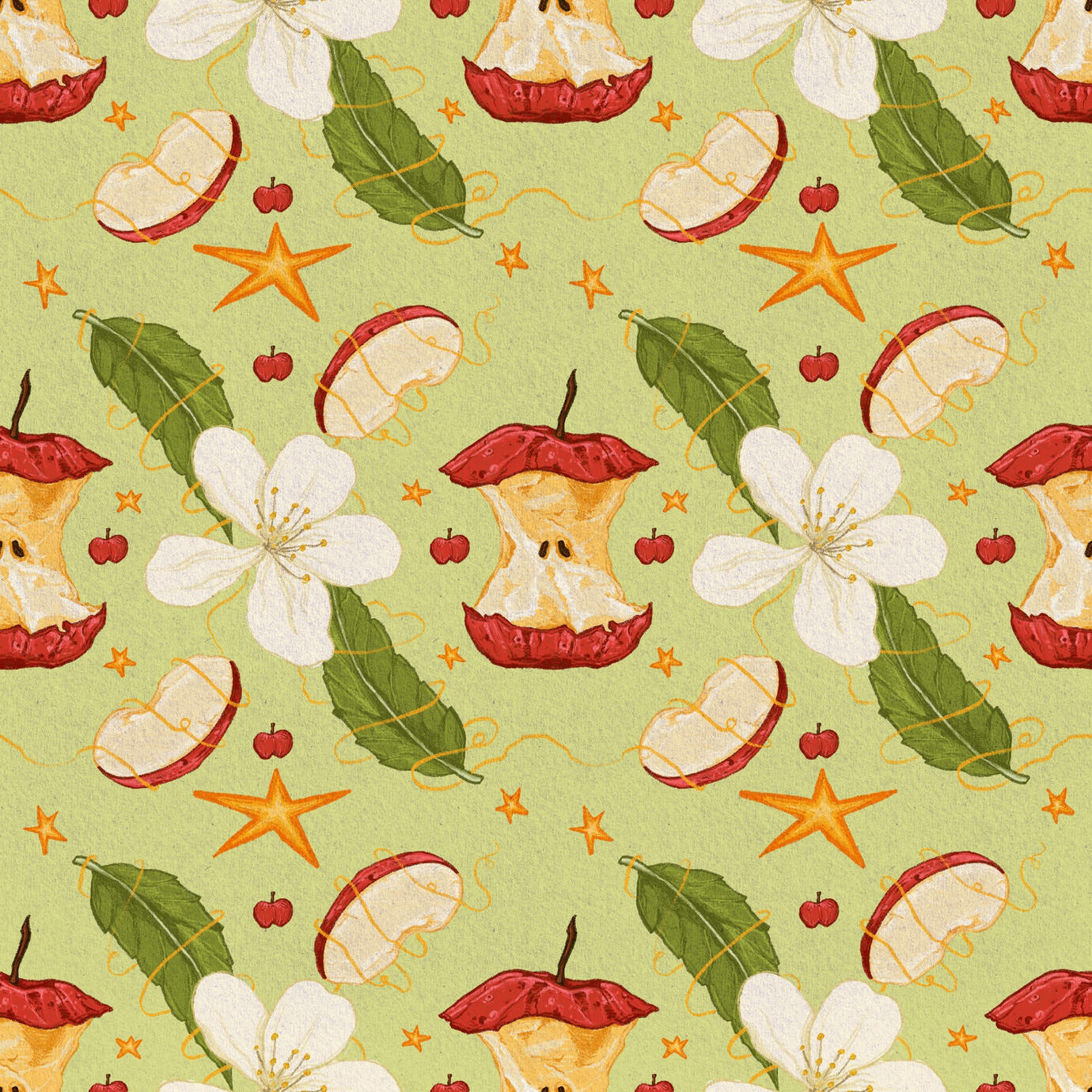 Apple Pattern Design 03 Apple Pattern Design 03